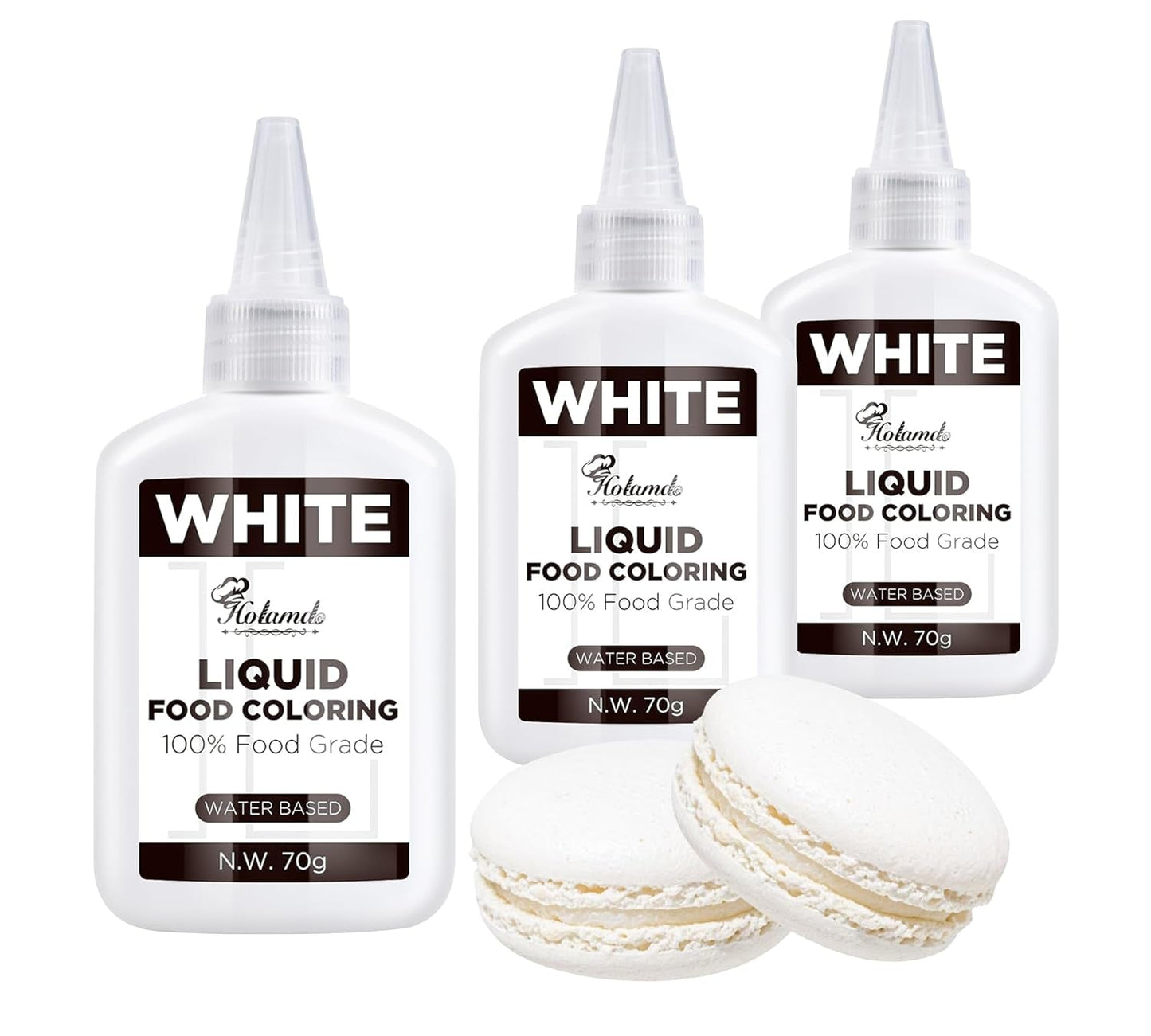 Colorante alimentare liquido, set colorante alimentare Red Velvet per torte da forno, amaretti, biscotti, colorante alimentare per decorare torte, liquido per colorare bevande (70 g x 3)