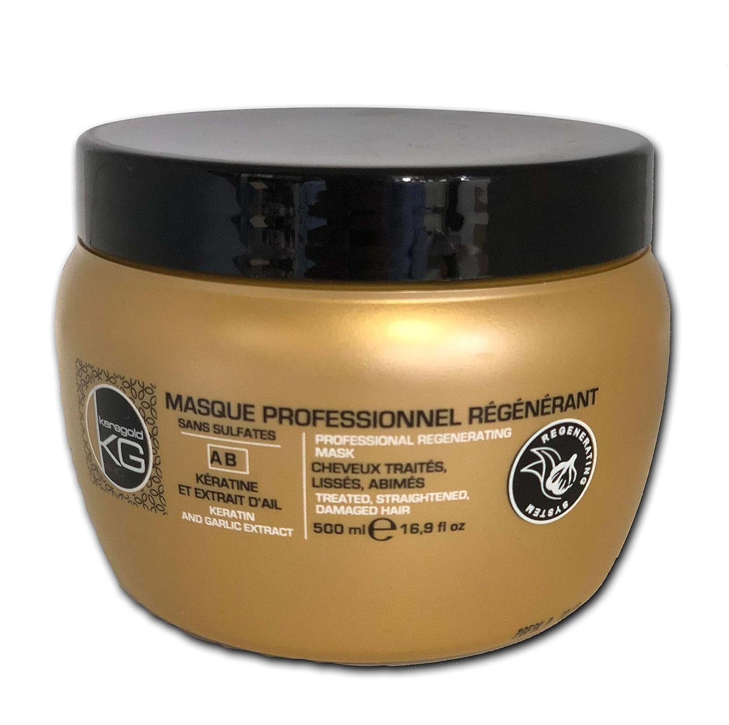 Maschera Pro senza solfati con cheratina/estratto di aglio 500ml Naty Shop Hair Mask Titolo predefinito
