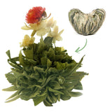 Lingotto d'oro fiori di tè 1 pezzo 6 g | Foglie di tè verde | Fiori di gelsomino | Creeper europeo | Tè verde Tè ai fiori | Fiori di tè verde | Ideale per gli amanti del tè