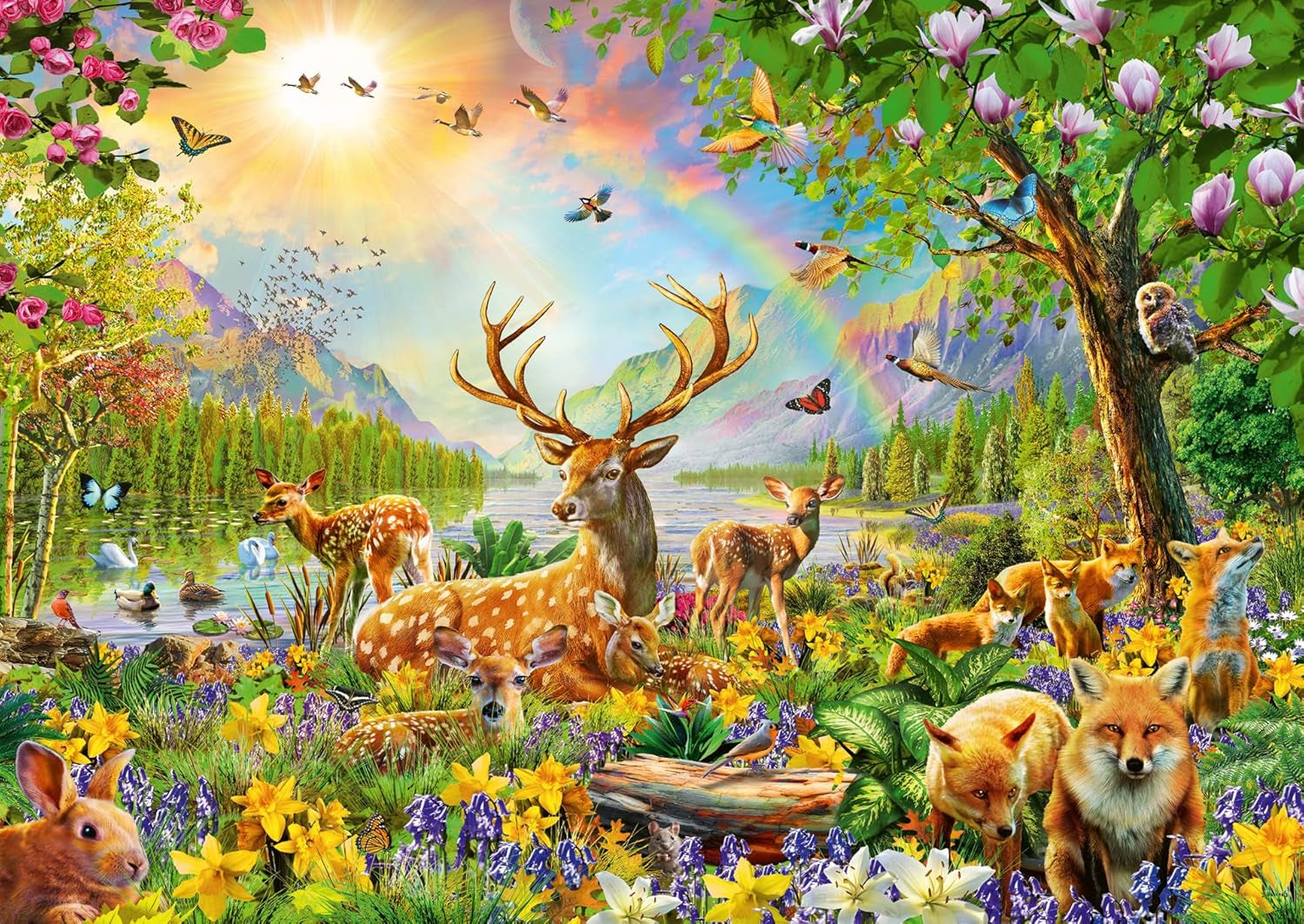 Ravensburger Puzzle per Bambini - 13352 Graziosa Famiglia di Cervi - Puzzle da 200 Pezzi per Bambini dagli 8 Anni in su Puzzle Naty Shop