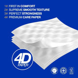 Carta igienica Renova Renova Divine Perfection, 42 rotoli, carta igienica Premium, 4 veli, ultra morbida, extra resistente, spessa, morbida e assorbente, carta certificata FSC, 4400G