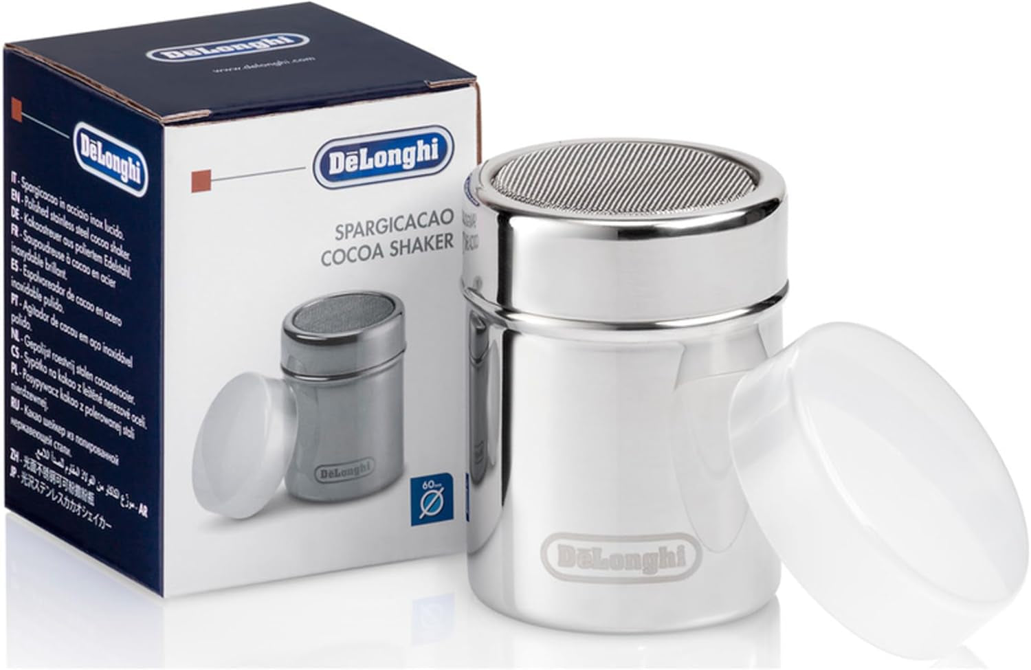 De'Longhi DLSC061 Spargicacao in acciaio inossidabile, 175 ml, Argento