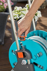 Gardena CleverRoll S set carrello portagomma, portagomma con tubo, parti di sistema, ugello spruzzatore (18502-20)