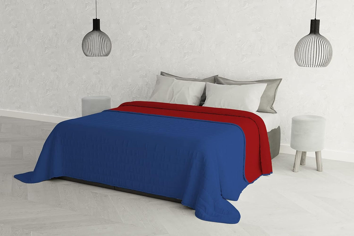 Biancheria da letto italiana Estivo letto singolo, lino, Acqua, 170 X 270 Cm Piumini e trapunte Naty Shop Rosso/Blu Cc1:C43 260 X 270 Cm