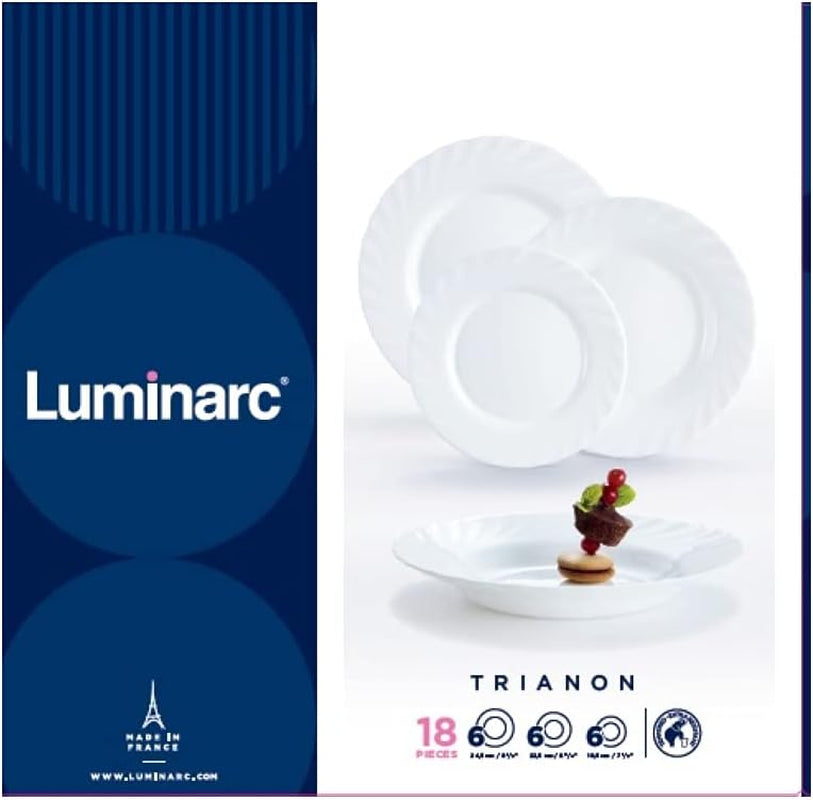 Servizio da tavola, bianco, 18 pezzi, 00116