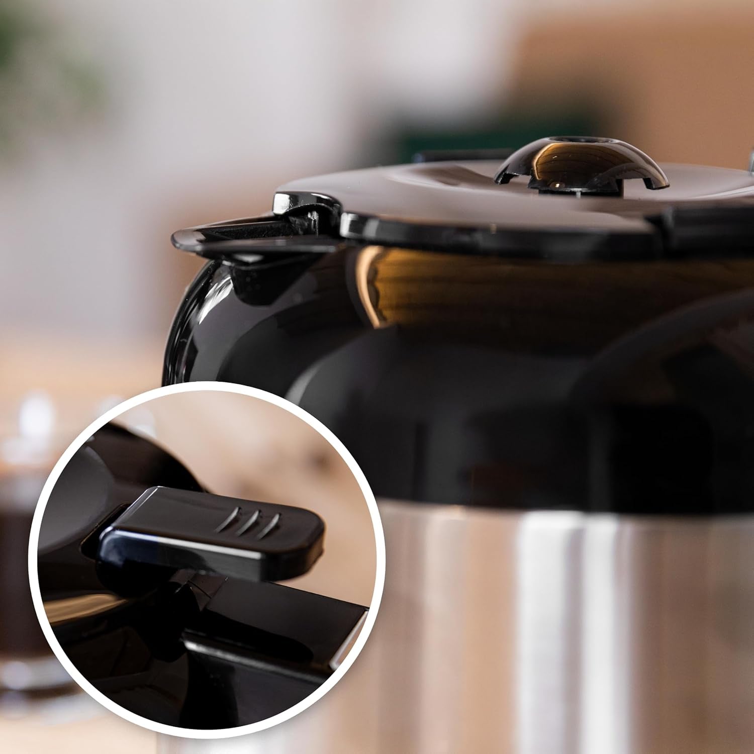 Caffettiera a goccia Cecotec Coffee 66 Drop & Thermo, 950 W, 1,2 L, 10 tazze, tecnologia ExtremeAroma, funzione antigoccia, indicatore del livello dell'acqua, filtro principale riutilizzabile, protezione dal surriscaldamento