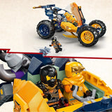 LEGO NINJAGO Buggy fuoristrada Ninja di Arin, giocattolo Ninja con auto, drago e 4 mini personaggi, modello di buggy set avventura per bambini, regalo di compleanno per ragazzi e ragazze di 7 anni 71811 Set da costruzione Beuche den LEGO-Store