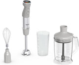 Tefal Quickchef+ 3-in-1 XL Stabmixer/Zerkleinerer/Schneebesen, 1000 W, Geschwindigkeitsregelung intuitivo, Turbo-Taste, Powelix-Messer-Technologie, Edelstahl, Grau, HB67MB30 Kitchen Naty Shop
