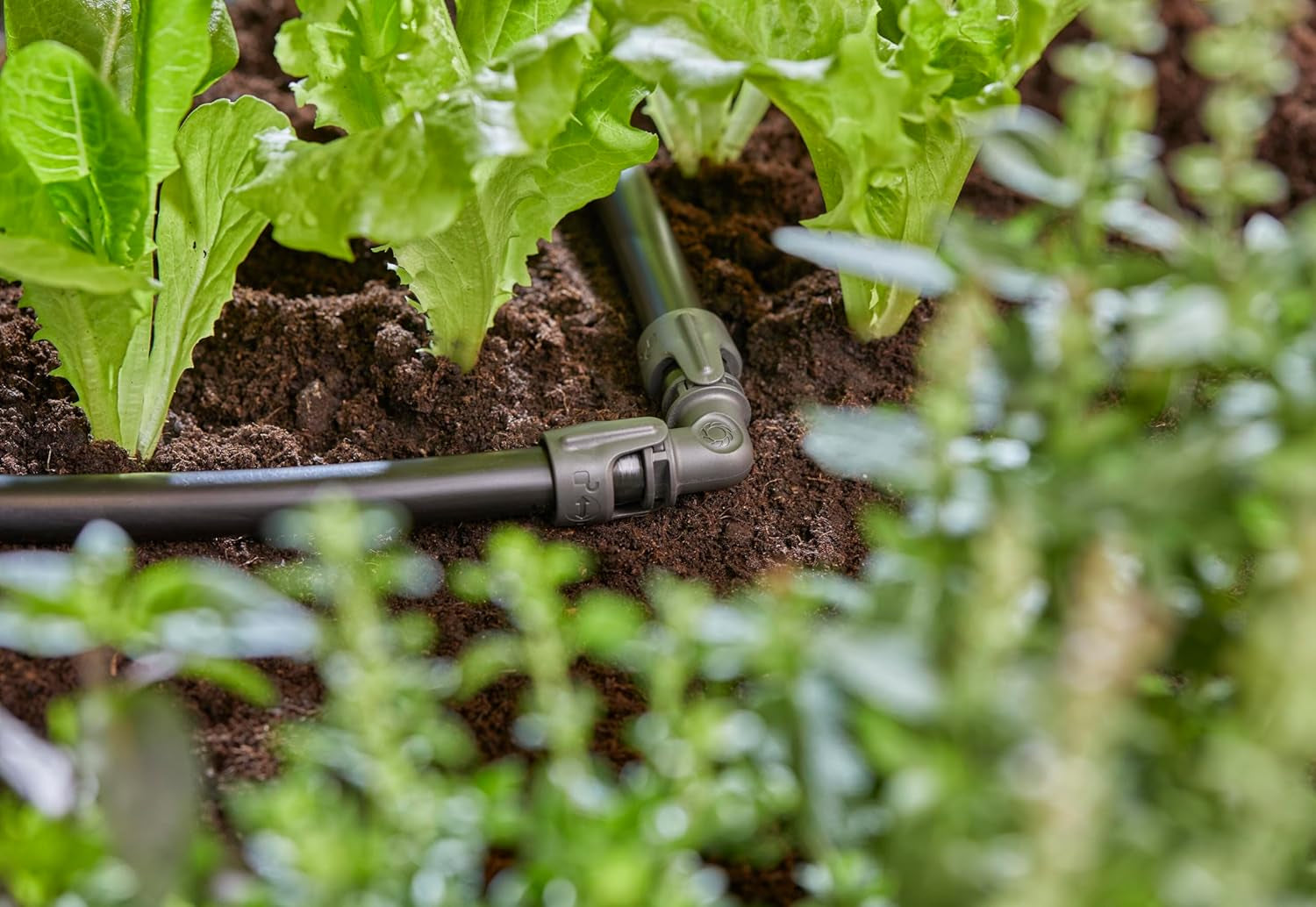 Gardena Sistema di irrigazione Micro-Drip L-Piece 13mm (1/2"): Connettore per tubo per invertire tubi di alimentazione da 13mm, montaggio senza attrezzi, riutilizzabile (13202-20)