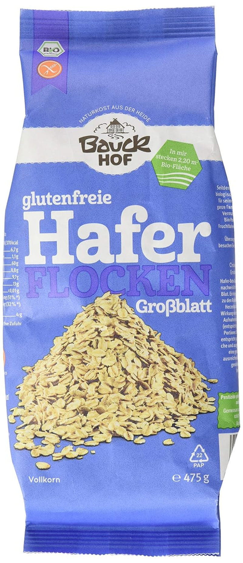Fiocchi d'avena bio, 475 g