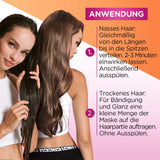 L'Oréal Paris Elvital Maschera per capelli anti-doppie punte per capelli lunghi e danneggiati, Trattamento intensivo con risciacquo, Con vitamine vegetali e olio di ricino, Maschera super rinforzante Dream Length, 1 maschera per capelli Naty Shop da 300 ml