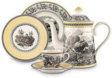 Villeroy & Boch – Audun Ferme Zuckerdose 300 Ml Bianco/Bunt, Spülmaschinenfest, Mikrowellensicher, Dose, Frischhaltedose, Vorratsdose, Box, Süßigkeiten Austellungen, Pralinenbox, Premium Porzellan