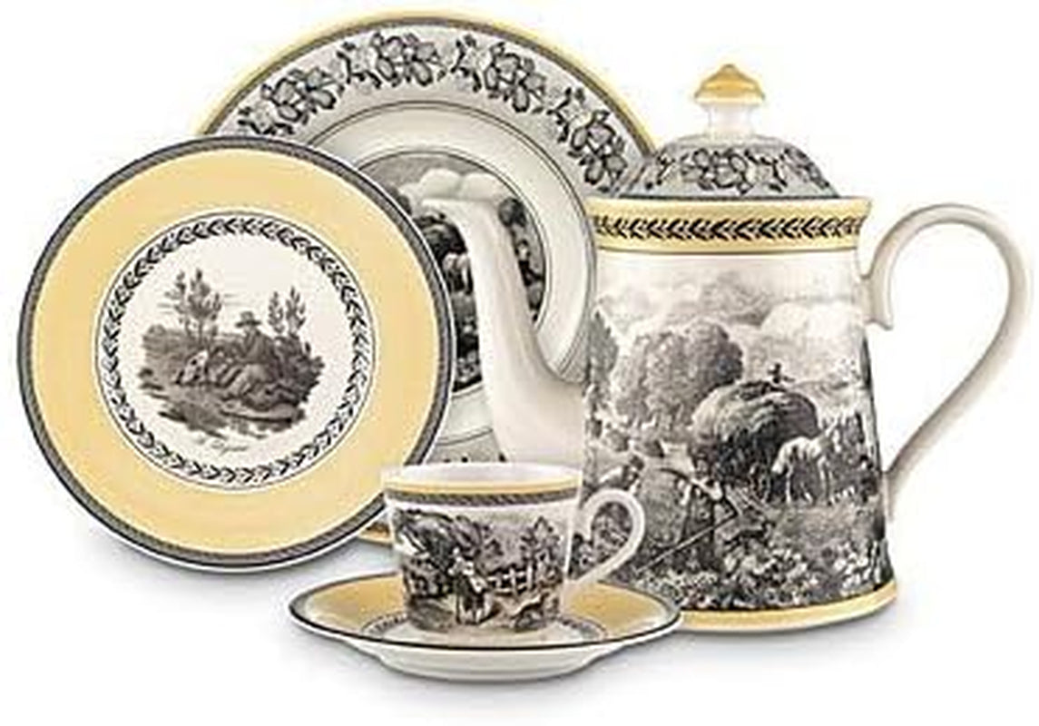 Villeroy & Boch – Audun Ferme Zuckerdose 300 Ml Bianco/Bunt, Spülmaschinenfest, Mikrowellensicher, Dose, Frischhaltedose, Vorratsdose, Box, Süßigkeiten Austellungen, Pralinenbox, Premium Porzellan