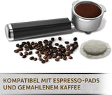 Espresso Breville Prima Latte II | Macchina per latte e cappuccino | Pompa professionale con 15 bar e montalatte | Argento [VCF108X]