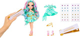 Rainbow High Be Dazzling Fashion Doll - Celine Turquoise - Blu-Verde, 28 cm, con strumento per decorare, gemme scintillanti e accessori per lo styling