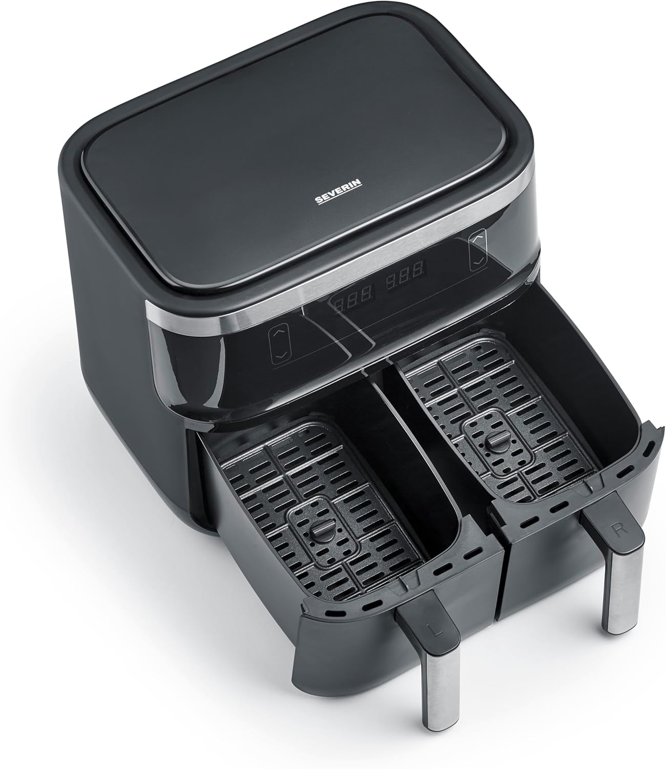 SEVERIN Friggitrice doppia ad aria calda con camera di cottura 2 X 3,8 L, 8 programmi automatici Elettrodomestici Naty Shop