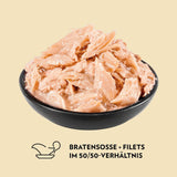 PrimaCat - Cibo umido classico per gatti, gusto uccellino in salsa, 28 x 85 g