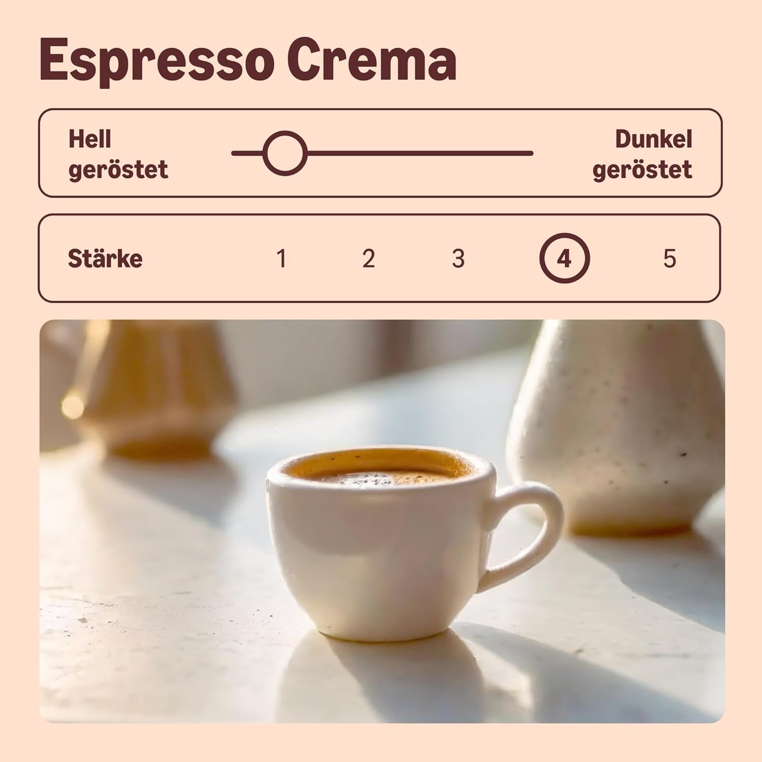 di Amazon Espresso Crema Röstkaffee Ganze Bohnen, 1kg (2 confezioni da 500g), Rainforest Alliance-Zertifizierung