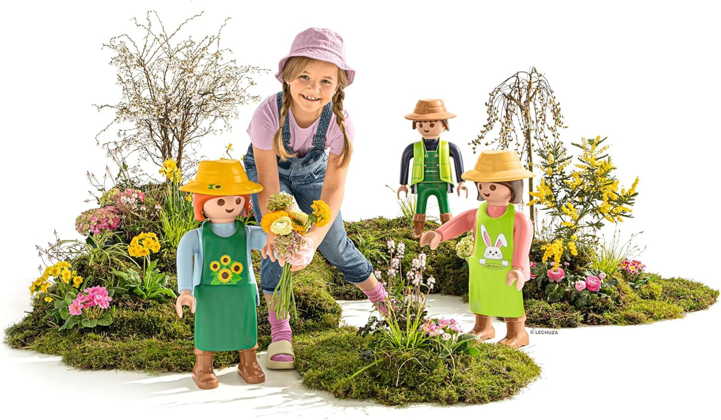 LECHUZA Gardener 2021 - Girasole (62,5 cm), Verde/Azzurro