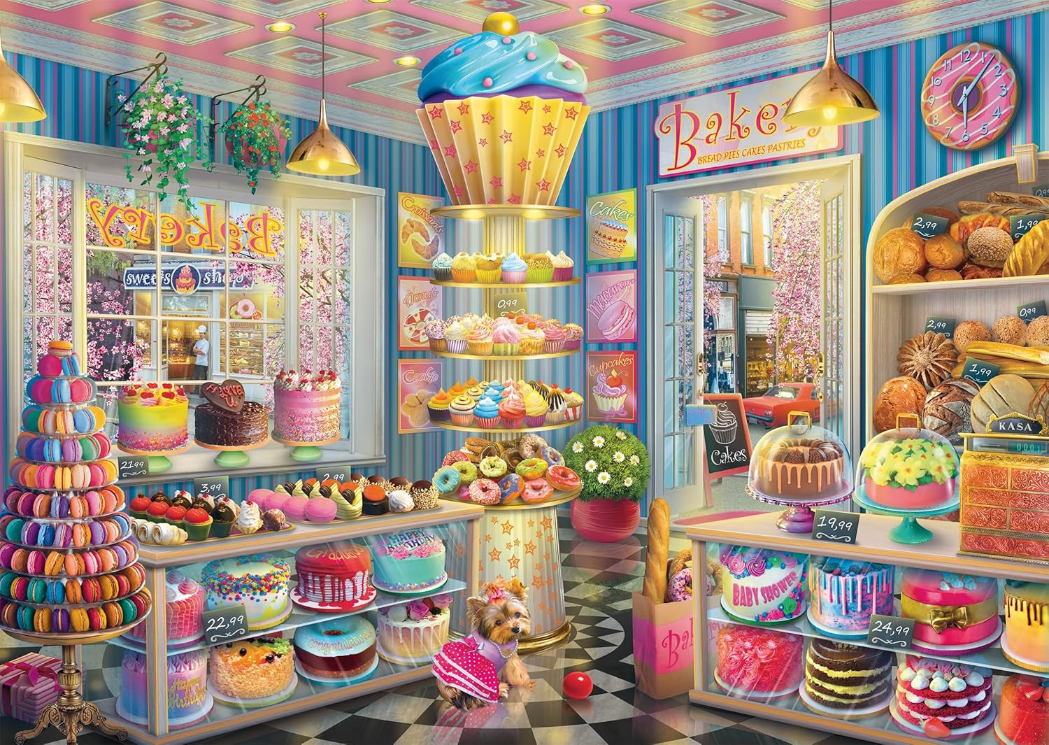 Schmidt Spiele 59785 Panetteria colorata, puzzle 1000 pezzi Puzzle Naty Shop