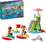 Torre di osservazione del bagnino LEGO Friends con moto d'acqua, giocattolo per bambini, idea regalo per ragazze e ragazzi a partire da 5 anni con 2 personaggi e delfino, giocattolo di moto d'acqua 42623 Set da costruzione Besuche den LEGO-Store Titolo predefinito