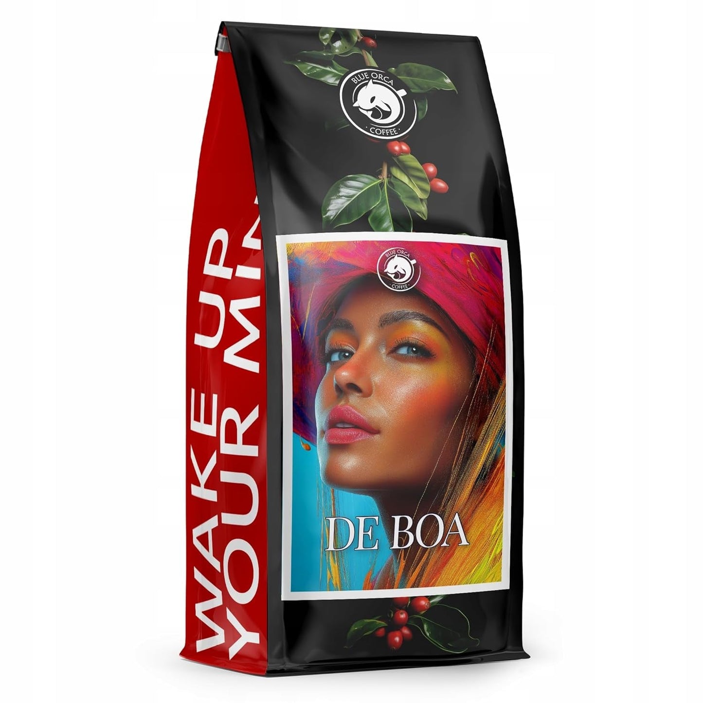 Caffè macinato DE BOA 1KG | 100% Arabica | con sentori di cioccolato e frutta secca | caffè in grani a tostatura media, bassa acidità | ideale per macchine espresso | Torrefazione del caffè Blue Orca