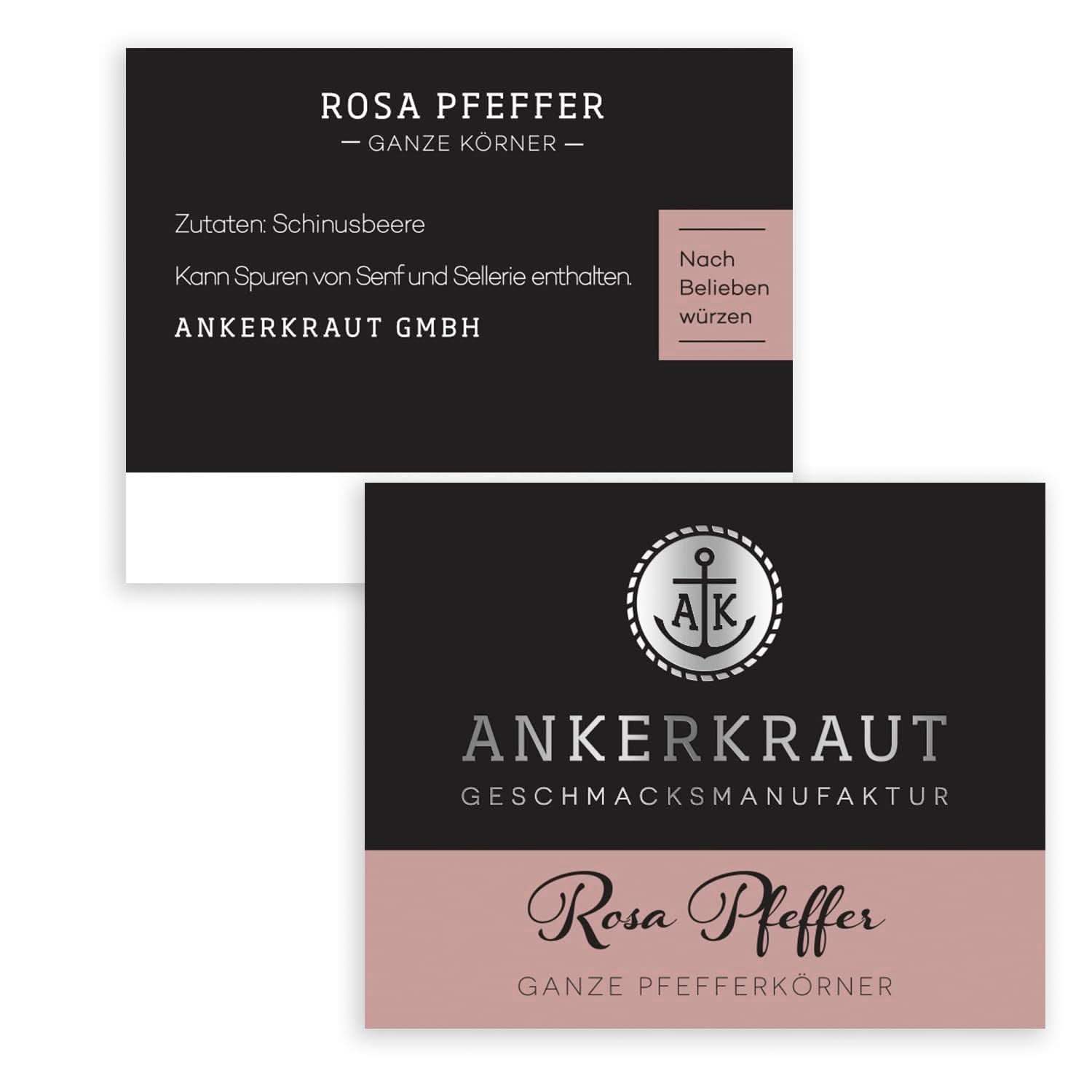 Ankerkraut, pepe rosa (Schinus Berry), bacche rosa, perfetto per Gin Tonic, 45 grammi Condimente Naty Shop