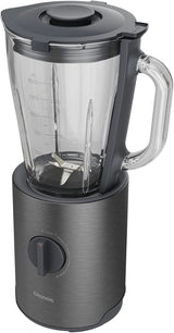 Grundig Delisia Novus SM 7140 Professioneller Robot da cucina, 1,5 litri, 800 Watt, 6-Fach Edelstahlmesser Mit Zirkonium-Beschichtung, 5 Geschwindigkeitsstufen + Pulse-Funktion, Dark Inox/Edelstahl Kitchen Naty Shop