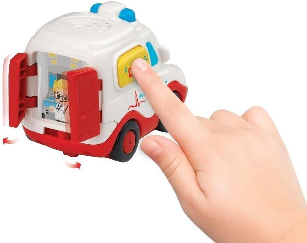 Vtech TUT TUT Baby Flitzer - Ambulanza - Macchinina con musica, pulsante luminoso, frasi e suoni interessanti - Per bambini da 1 a 5 anni, 8,8 x 5,5 x 7 cm Bebe Toys Naty Shop