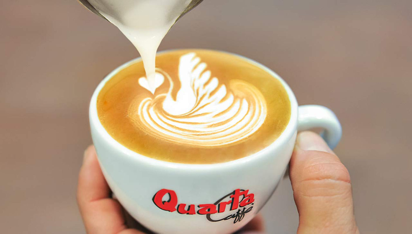 Quarta Caffè Sorte Rossa in grani - Caffè arabica e robusta, 250g, aroma forte ed energetico - 1 confezione da 250g. Prodotto in Puglia, Salento