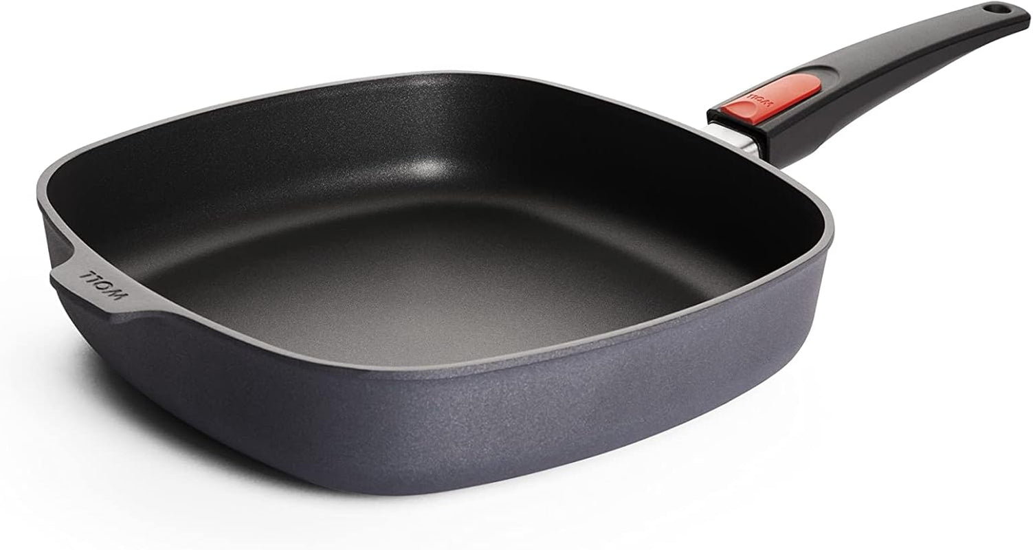 Padella Quadrata Woll Diamond Lite Altezza 6 Cm - Senza Induzione Pentole e Padelle Naty Shop 28X28 Cm