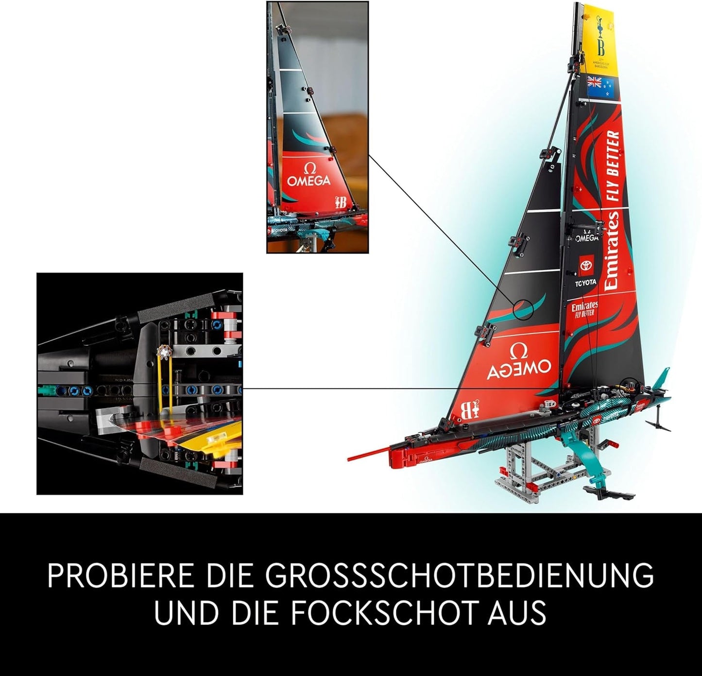 LEGO Technic Emirates Team New Zealand AC75 Yacht da regata Kit di costruzione per barca a vela per adulti Regalo per uomini e donne Attività creativa e rilassante 42174 Set di costruzione Besuche den LEGO-Store