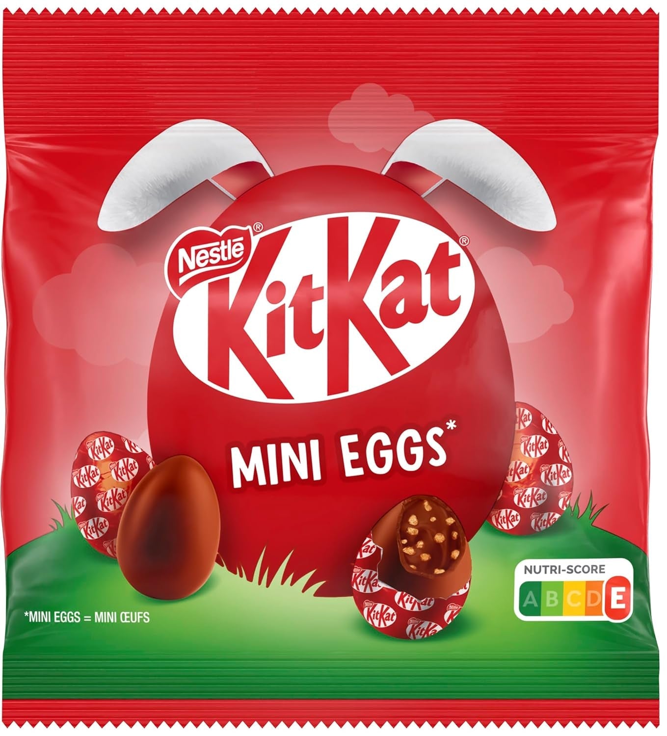 NESTLÉ Mini Eggs, ovetti di cioccolato al latte con ripieno cremoso e pezzetti croccanti, 1 confezione (1 x 89g)