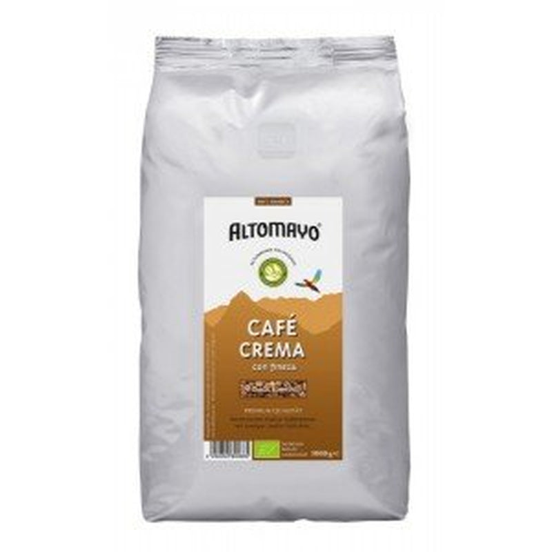 Caffè biologico in grani per crema al caffè 1 kg -