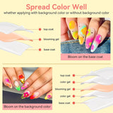 Makartt Blooming Gel Nail Polish - Estensore per smalto gel Blooming da 15 ml con colore marmorizzato, vernice gel, disegni per unghie manicure fai da te, fiori, animali, acquerello, kit manicure magico