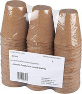 Vasi per piantine Windhager, 48 pezzi, diametro 8 cm, marrone, senza torba, 04343
