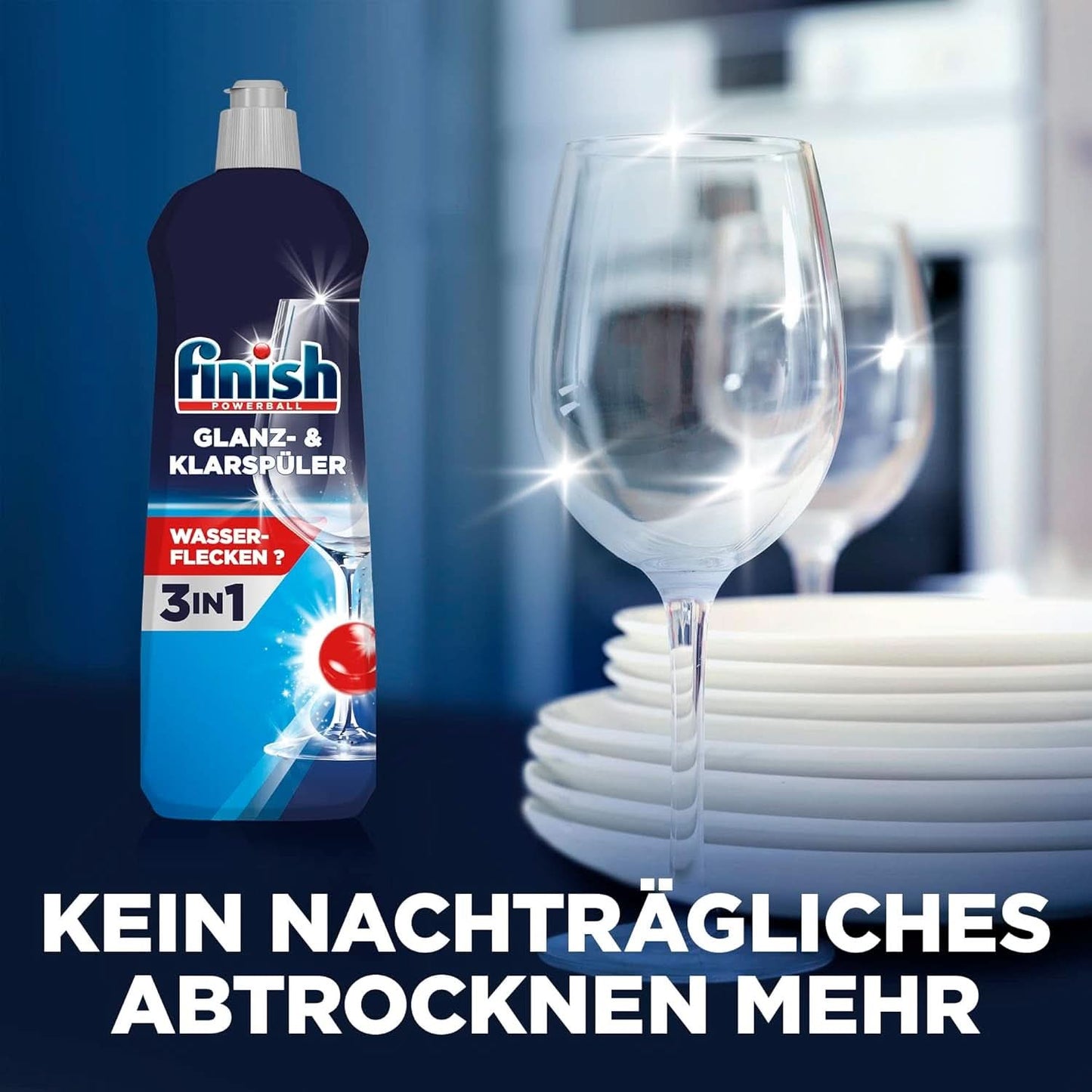 Finish Shine & Brillantante - Per stoviglie lucide e asciutte senza macchie d'acqua - Megapack 800 ml (confezione da 3) Naty Shop