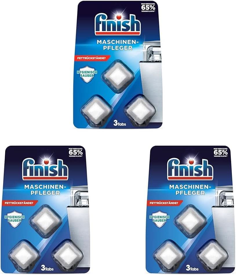 Pastiglie Detergenti per Macchina Finish - Pastiglie per Lavastoviglie Contro Sporco e Grasso all'interno della Lavastoviglie 3 Pastiglie Naty Shop 3 Set da 3 Pastiglie