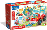 Clementoni - 17747 - Nicolò Go Go 3 in 1 - Macchinina, altoparlante elettronico didattico, primi passi, luci e suoni, gioco per bambini da 1 anno - Made in Italy Bebe Toys Naty Shop
