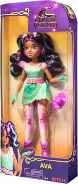 Unicorn Academy Ankleidepuppe Ava - die Originalpuppe zur beliebten Netflix-Serie, 24 cm groß und mit 7 Accessires für fantasyvolles Rolenspiel, für Kinder ab 4 Jahren