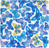 Tovaglioli Butterfly, blu, confezione da 20 pezzi