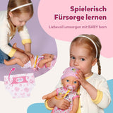 BABY Born Lena (Ragazza) - bambola 36 cm - 7 funzioni, compresi accessori e materasso - Funziona completamente senza batterie - Adatto a bambini piccoli a partire da 1 anno