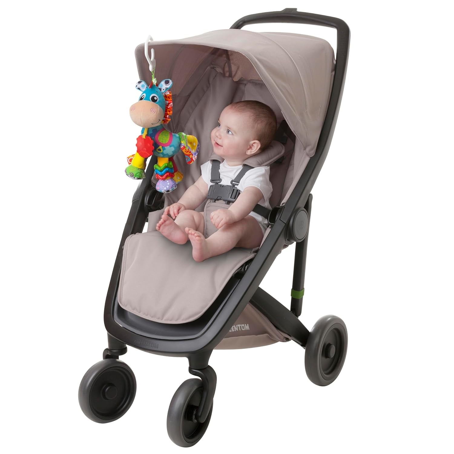 Playgro Clip Clop Confezione Regalo Attività Sensoriali da Giardino - Giocattolo da Giardino Sensoriale per Bambini da 0 Mesi - Giocattolo Interattivo con Sonagli, Massaggiagengive e Amico del Passeggino - 4 Pezzi