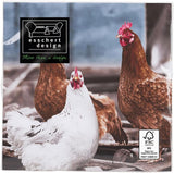 TP179 tovaglioli di carta, galline, 33 X 33 X 0,1 cm, blu
