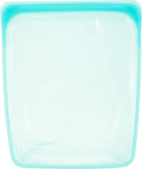 Stasher Bag Borsa per alimenti riutilizzabile in silicone premium da mezzo gallone Blu Resistente Forno Lavabile in lavastoviglie Congelatore Sicura Borsa per il pranzo ecologica Preparazione degli alimenti 1893 ml Scatole per la conservazione degli alimenti Naty Shop Aqua