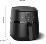 Philips Airfryer serie 2000 4.2L - Touch screen digitale, 13 opzioni di cottura, 9 funzioni preimpostate, Fino al 90% di grassi in meno con tecnologia Rapidair, potenza 1500W Elettrodomestici Naty Shop
