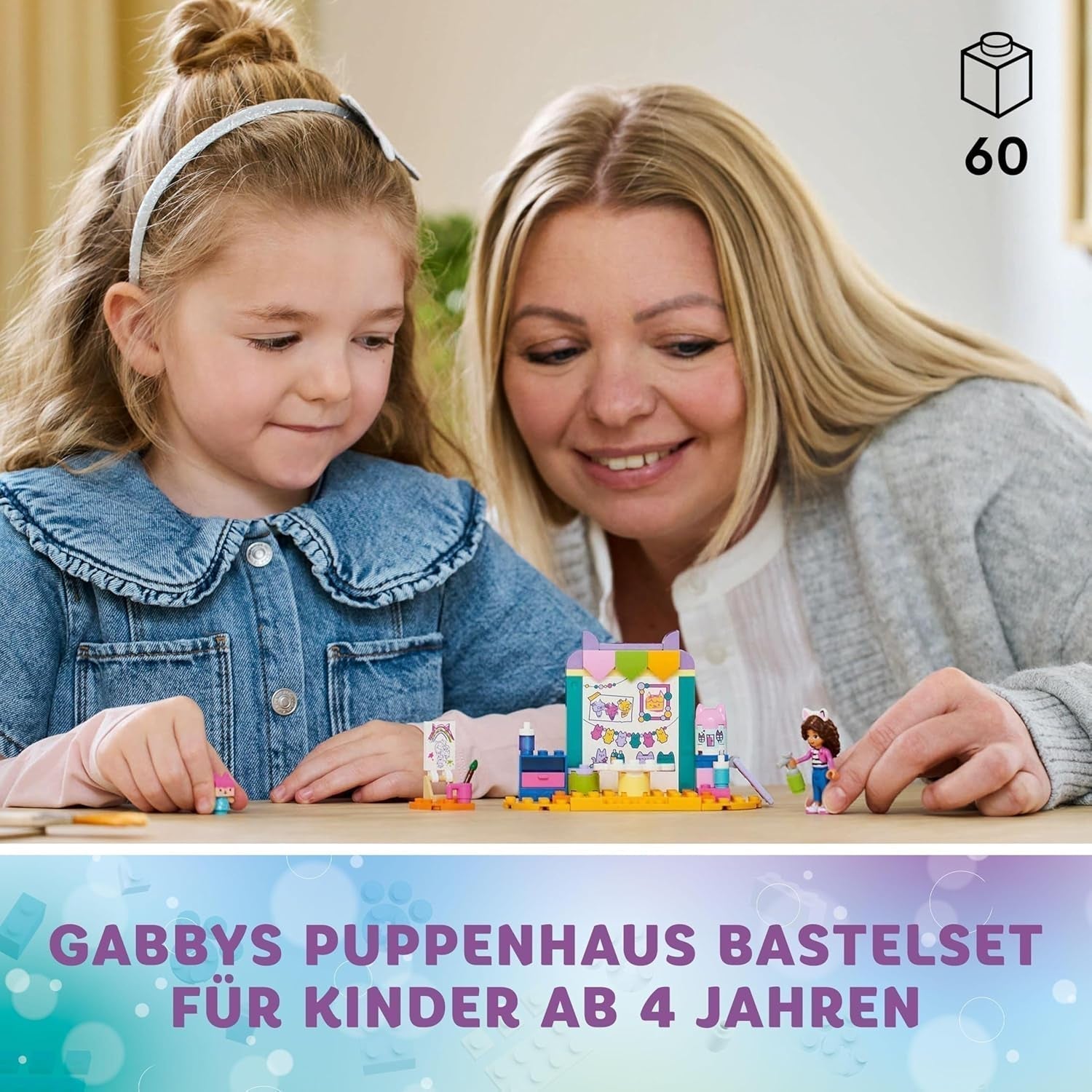 Divertimento artigianale con la casa delle bambole di Gabby LEGO 4+ con scatola per bebè, set da gioco di ruolo, set di arti e mestieri creativi per ragazze e ragazzi di 4 anni, modello di casa dei giocattoli 10795 Set da costruzione Beuche den LEGO-Store