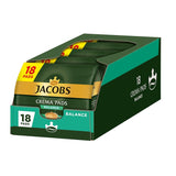 Jacobs Crema Balance Pads, Pads compatibili Senseo, 5 x 18 Getränke, 90 Kaffeepads