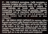 Caffè Corsini - Classico Italiano, Miscela Di Caffè In Capsule Compatibili Nespresso, Gusto Forte E Deciso - Confezione Da 100 Capsule