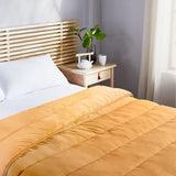 Pikolin Home - Trapunta reversibile 300 G - imbottitura nordica bicolore - per letto 100/105 - comoda, calda, traspirante, verde, 180 X 220 cm Trapunte e trapunte Naty Shop